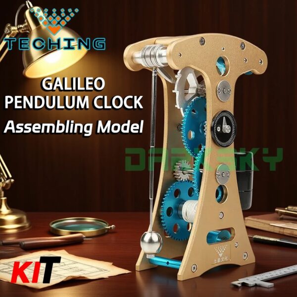 Gearlron&TECHING GALILEO PENDULUM CLOCK Assembling Model KIT 105+pcs