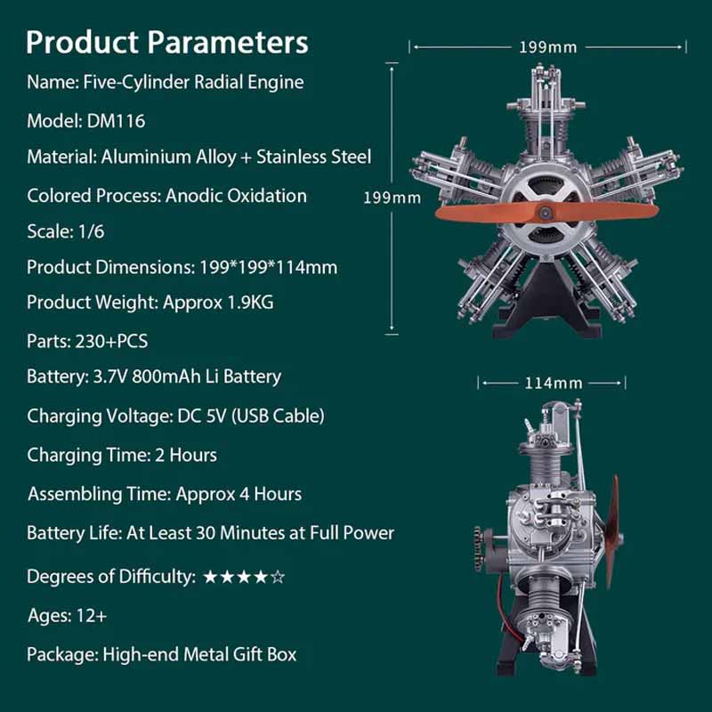 five cylinder radial engine kit diy 8 five cylinder radial engine kit diy 8